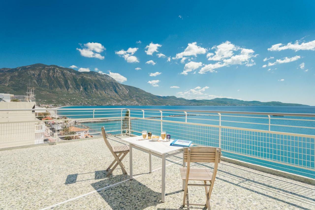 カラマタSeafront Penthouse Leoアパートメント エクステリア 写真