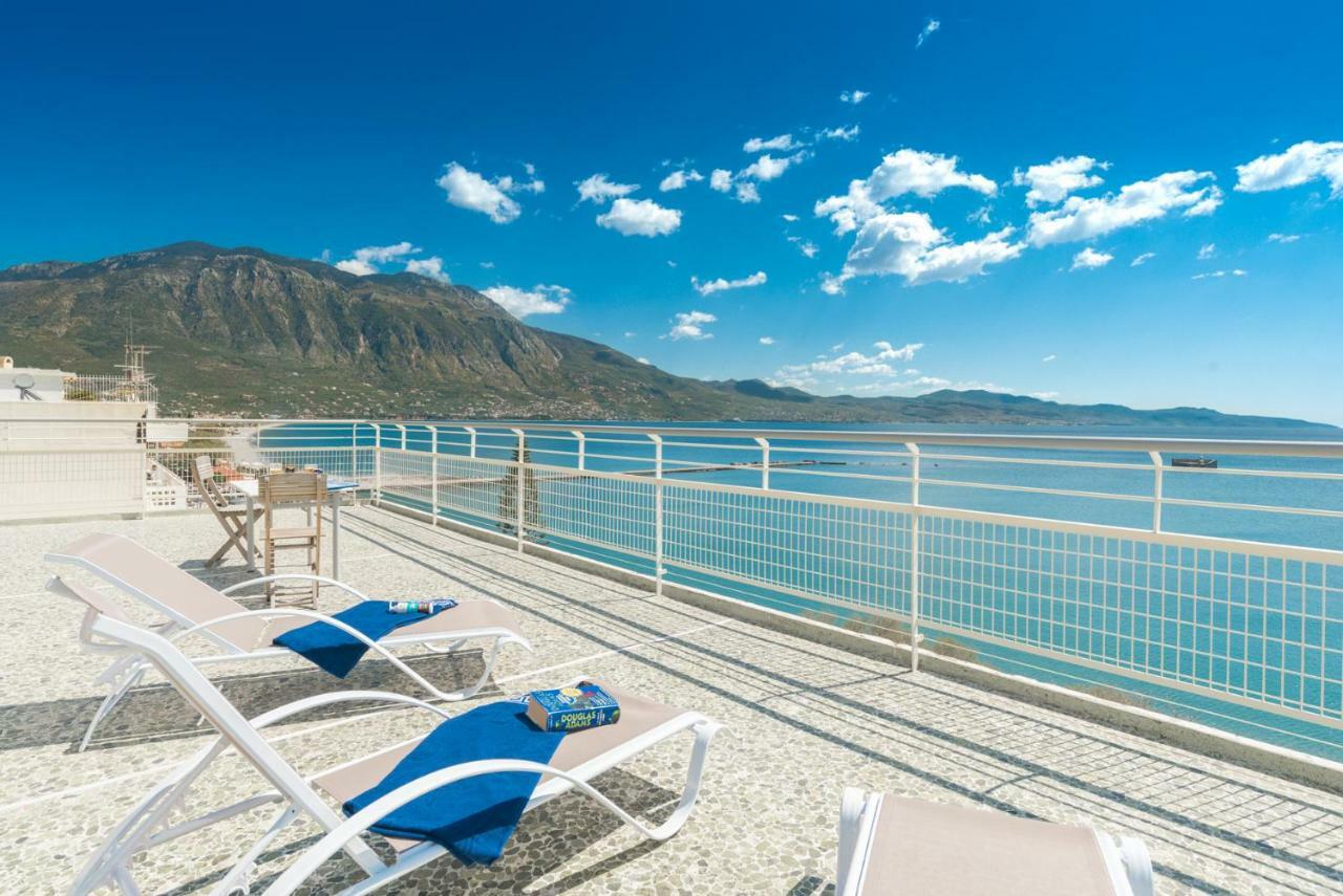 カラマタSeafront Penthouse Leoアパートメント エクステリア 写真